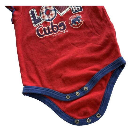 Chicago Cubs One Piece Infant Girls 6-9 Months Genuine Baseball Love Cubs - Picture 6 of 6